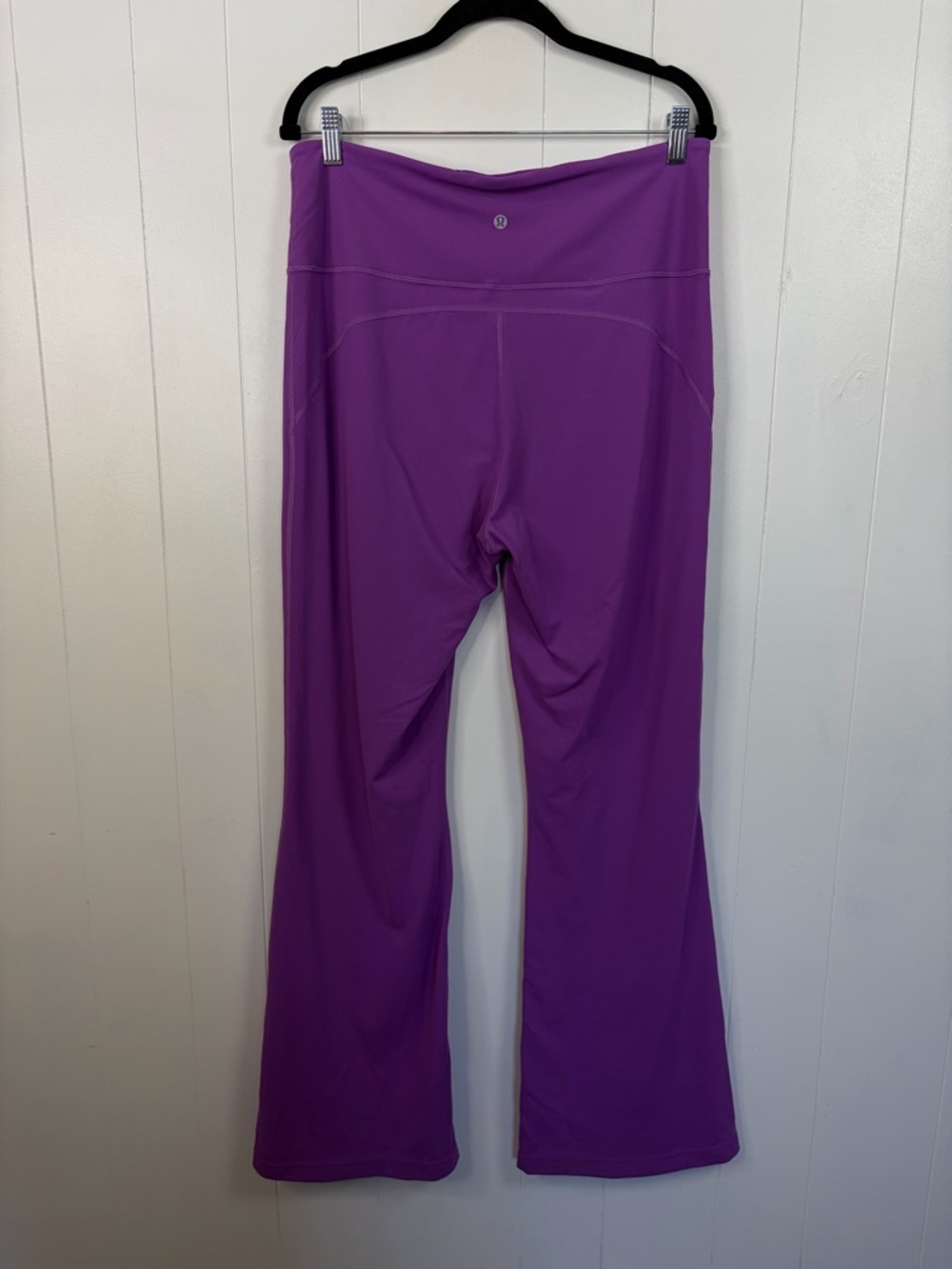 Lululemon Groove Super High Rise Flare Pants Nulu Moonlit Magenta Purple size 14 - Picture 6 of 9